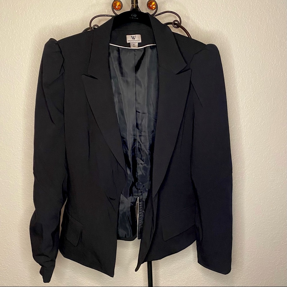 Zip detail blazer